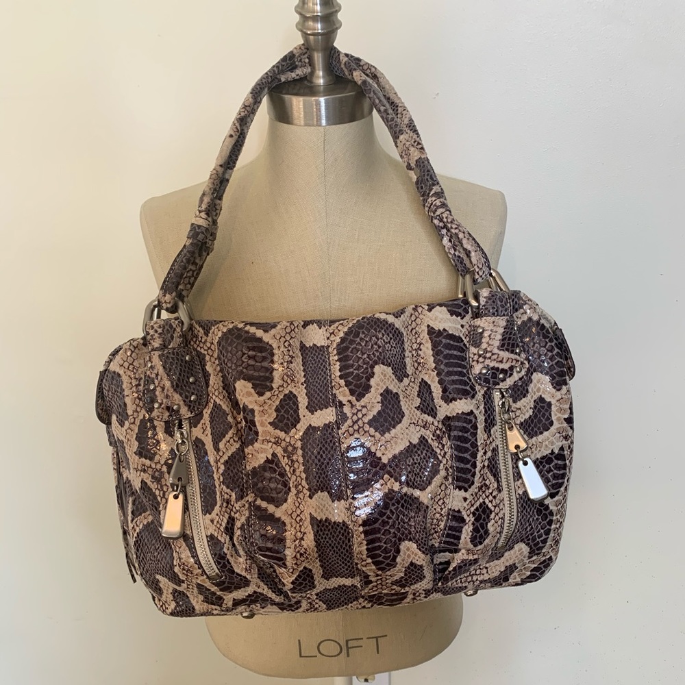 B. Makowsky Python Snakeskin Purse - image 2